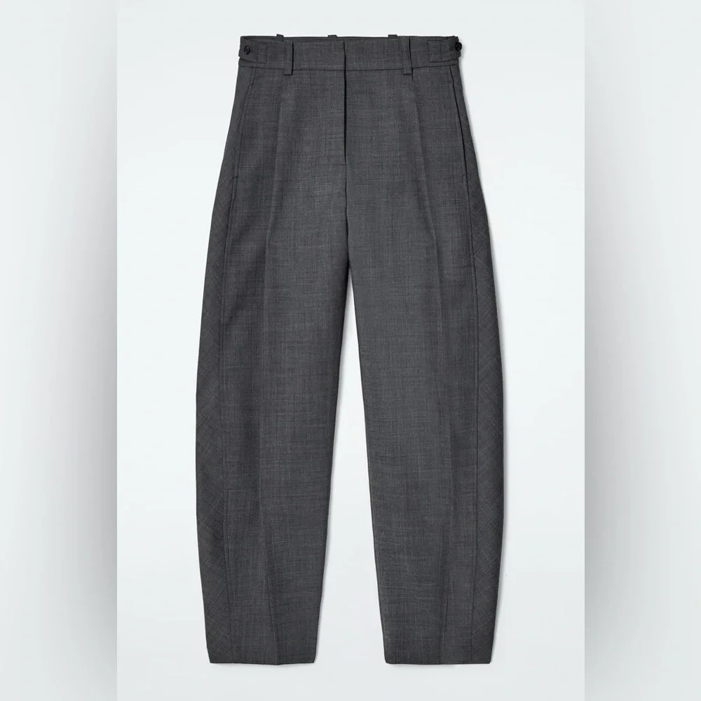 NWT COS wool blend barrel leg pants size 2 - Picture 8 of 9
